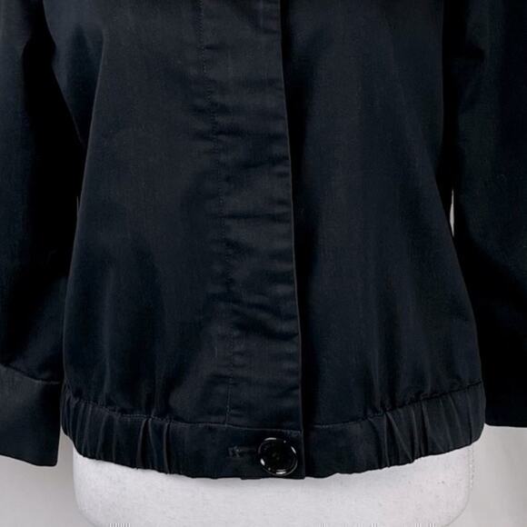 Anne Klein Stretch Black Neutral Minimalist Casual Jacket NWOT Size 8 - Picture 6 of 10